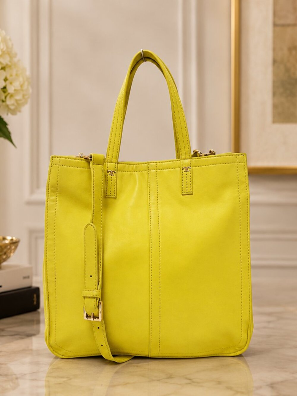 Tory Burch Citrus Leather Tote